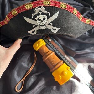 Kids Pirate Hat with Toy Spyglass/kaleidoscope